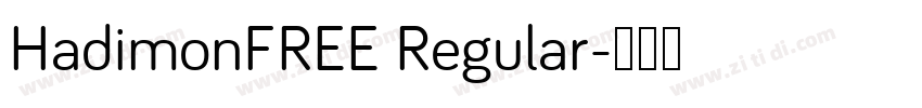 HadimonFREE Regular字体转换